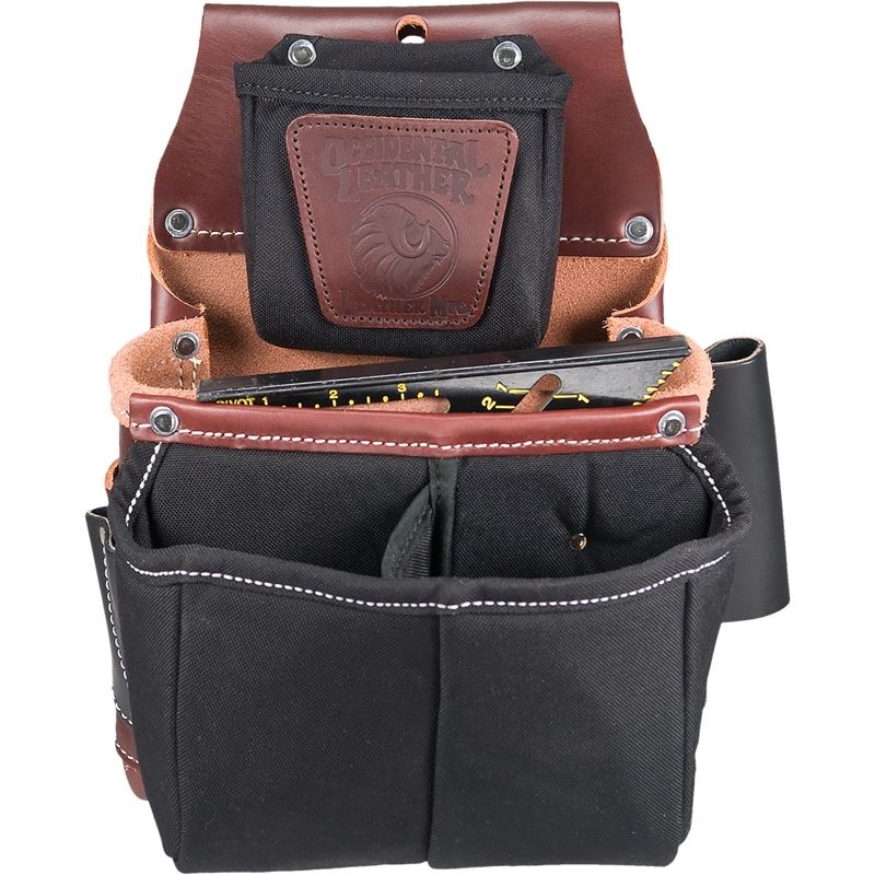 OCCIDENTAL LEATHER 5564 - Belt Worn Fastener Bag w/ Divided Nylon DB