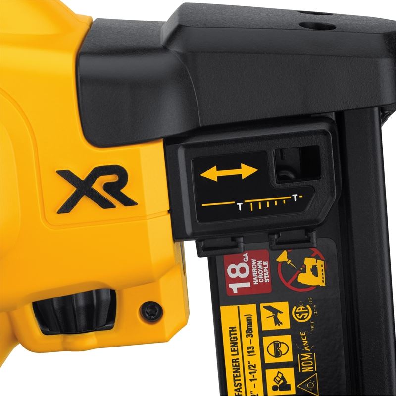 DEWALT DCN681D1 20V MAX* XR Cordless 18 GA Narrow Crown Stapler - Kit