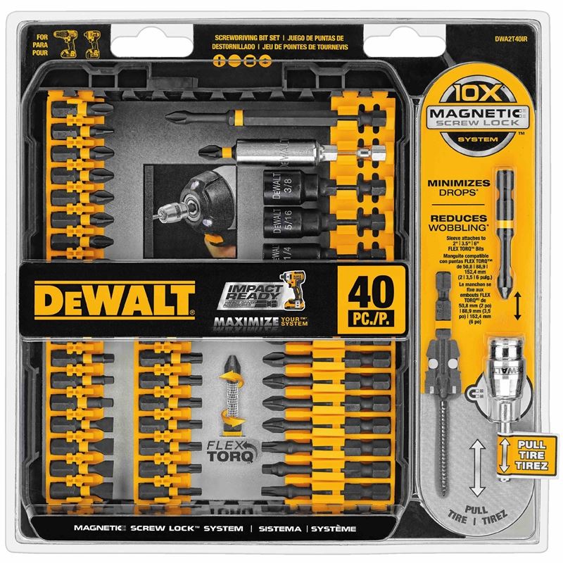 DEWALT DWA2T40IR 40-Pc. IMPACT READY Screwdriving Set