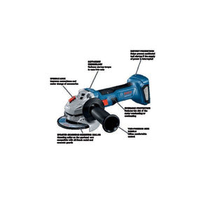 Bosch GWS18V-8N 18V Brushless 4-1/2 In. Angle Grinder with Slide Switch (Bare Tool)