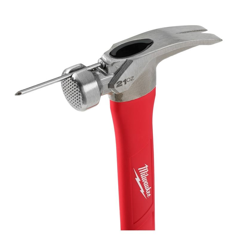 Milwaukee 48-22-9320 21oz Milled Face Poly/Fiberglass Handle Hammer