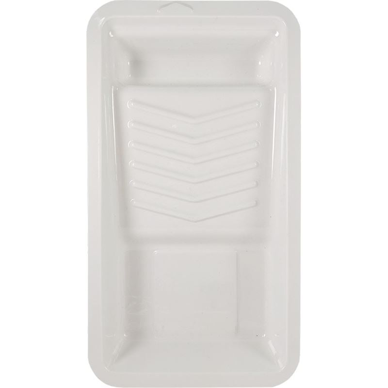 Dynamic 00185 7" (177mm) Plastic Deep Well Paint Tray - White