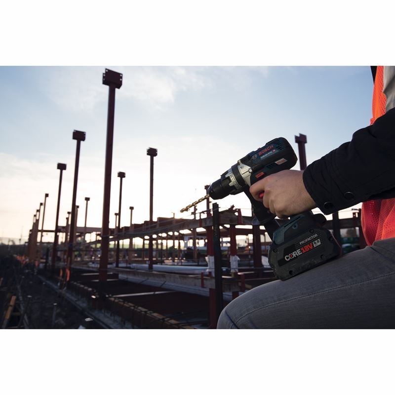 Bosch GSB18V-975CB25 18V Brushless Connected-Ready 1/2 In. Hammer Drill/Driver Kit with (2) CORE18V 4.0 Ah Compact Batteries