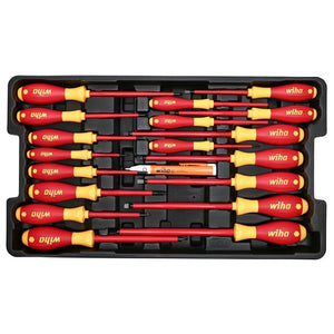 WIHA 32800 80 PIECE MASTER ELECTRICIAN'S INSULATED TOOLS SET IN ROLLING HARD CASE