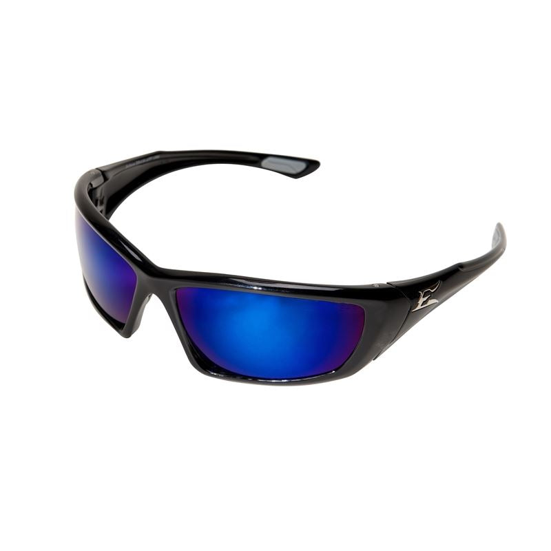 EDGE - Robson -Safety Glasses Black Frame / Polarized Aqua Precision Blue Mirror Lens