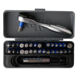 WIHA 76889 32 PIECE GOBOX TERMINATORBLUE MINI RATCHET AND IMPACT BIT SET