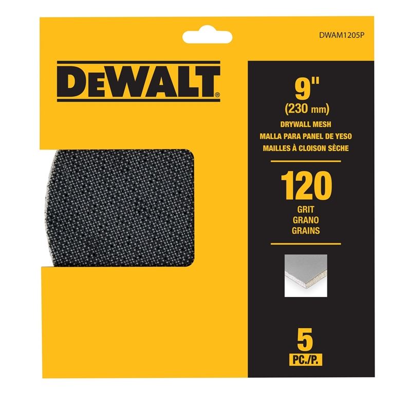 DEWALT DWAM24025P 240 grit 9 in Drywall Mesh - 25pk