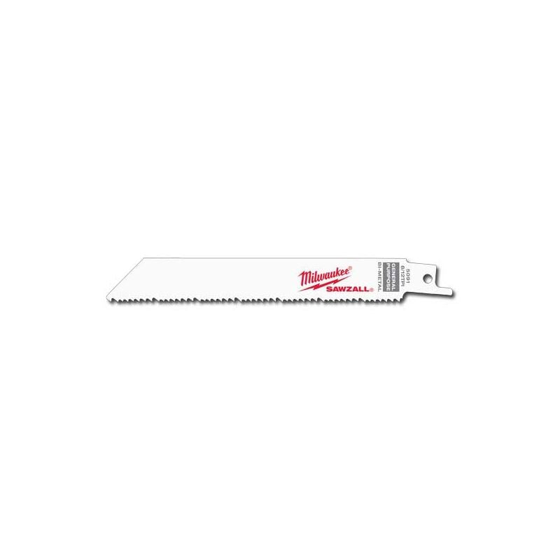 Milwaukee 48-01-6091 6" 8/12 TPI SAWZALL Blades (50 Pk)