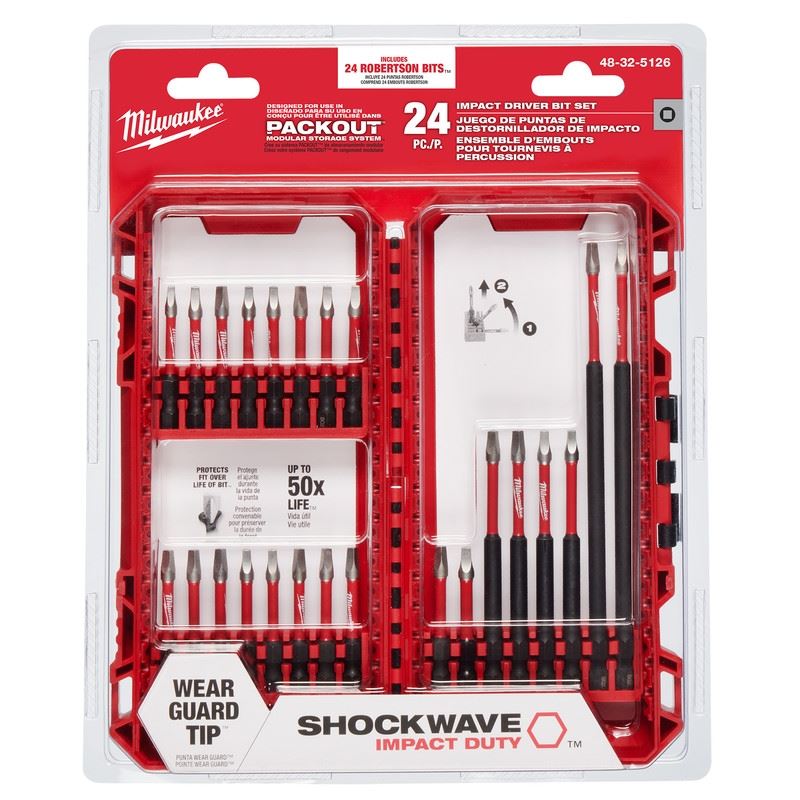 Milwaukee 48-32-5126 24PC IMPACT SHOCKWAVE SET