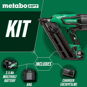 metabo HPT NR3665DA 36V Cordless Metal Connector Nailer