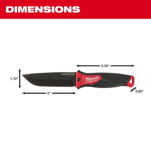 Milwaukee 48-22-1928 5in HARDLINE Fixed Blade Knife