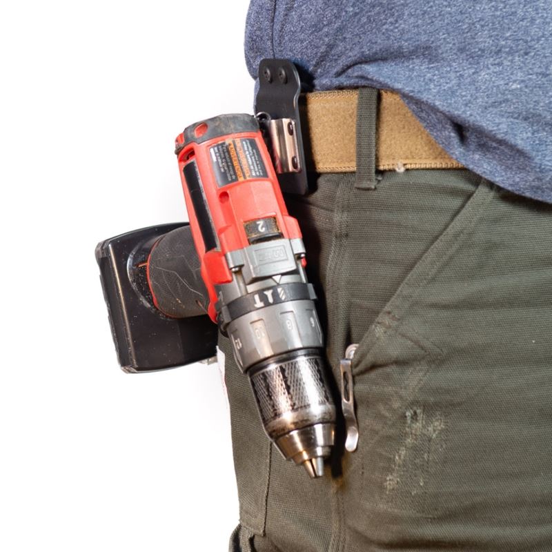 DriverMaster: The Tactical Cordless Tool Belt Clip Holder for Drills, Impacts, and Nailers