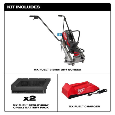 Milwaukee MXF381-2CP MX FUEL Vibratory Screed Kit