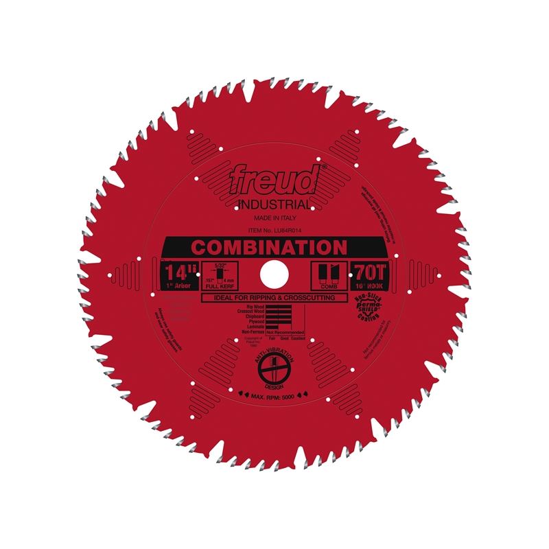 Freud | LU84R014 14" 70 Tooth ATBF Combination Saw Blade