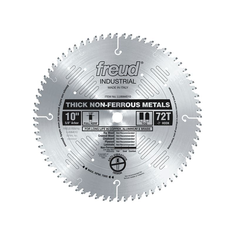 Freud | LU89M010 10" Thick Non-Ferrous Metal Blade