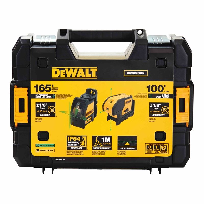 DEWALT DW0883CG GREEN LINE  SPOT LASER COMBO KIT