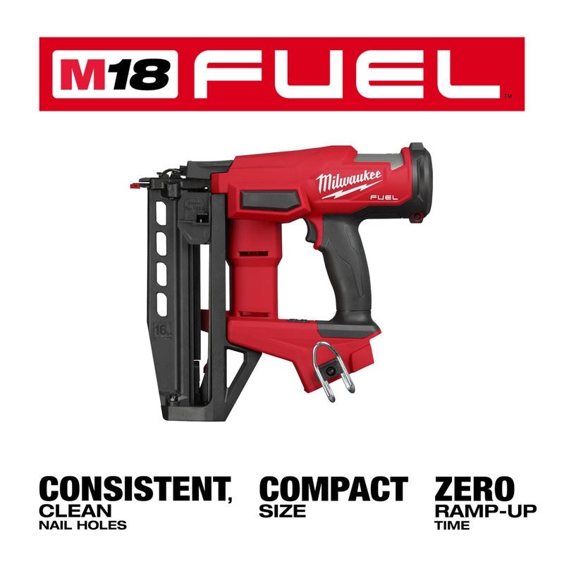 Milwaukee 3020-20 M18 FUEL 16 Gauge Straight Finish Nailer