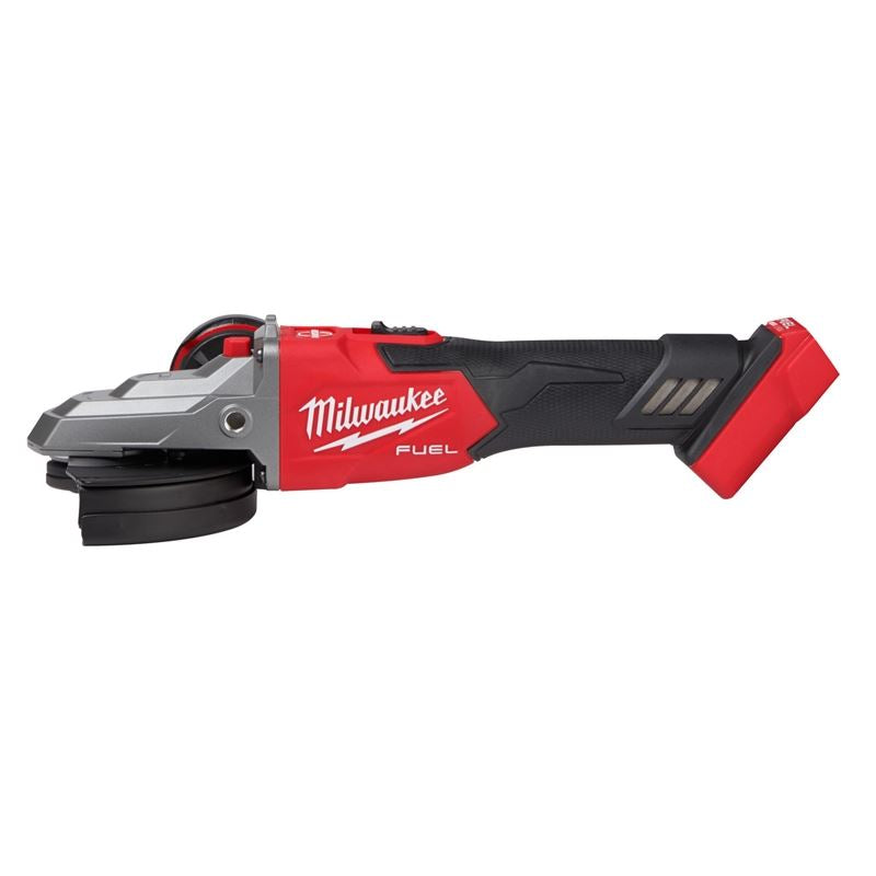 Milwaukee 2887-20 M18 FUEL 5in Flathead Braking Grinder, Slide Switch Lock-On