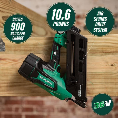 metabo HPT NR3665DA 36V Cordless Metal Connector Nailer