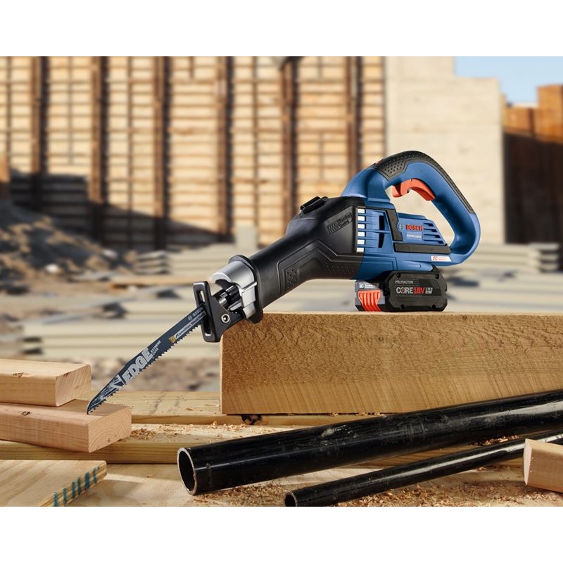 Bosch GSA18V-125K14A 18V EC Brushless 1-1/4 In.-Stroke Multi-Grip Reciprocating Saw Kit with (1) CORE18V 8.0 Ah Performance Battery