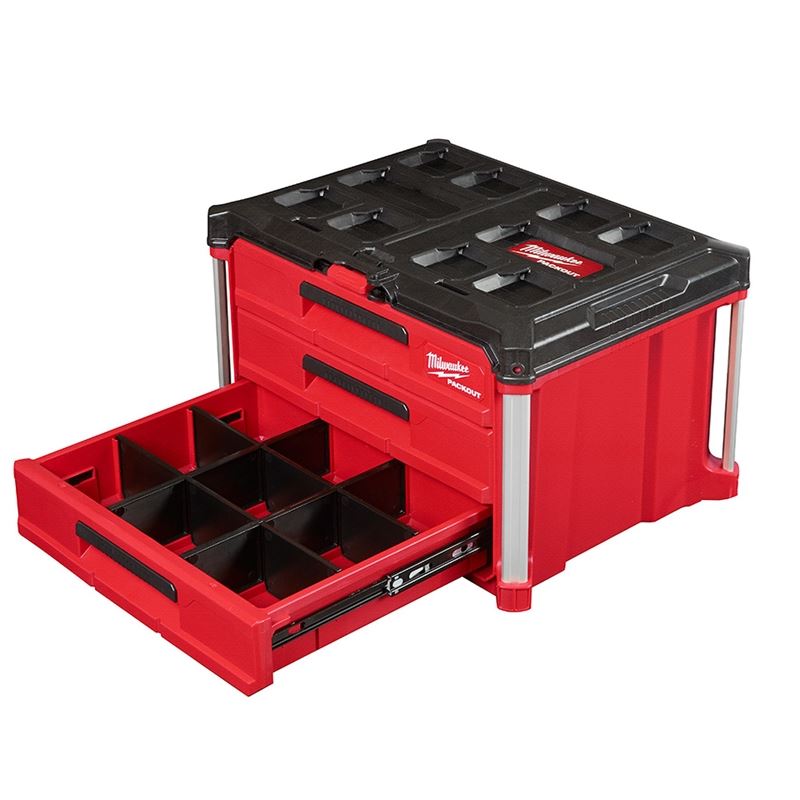 Milwaukee - 48-22-8443 - PACKOUT 3-Drawer Tool Box