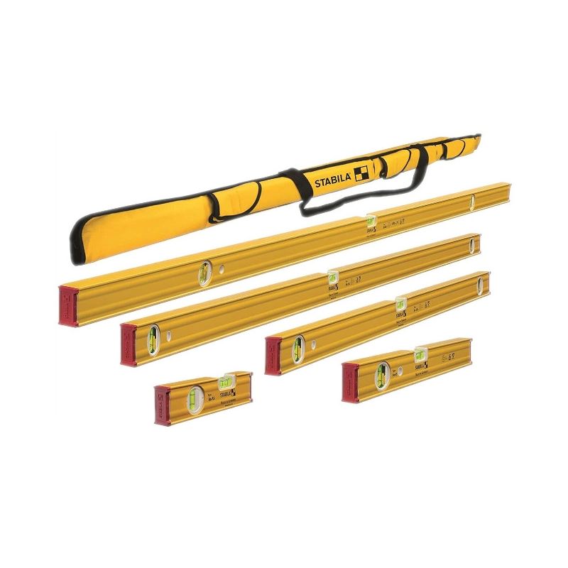 Stabila 29872 Type 80 6 Piece Level Set And Carrying Case