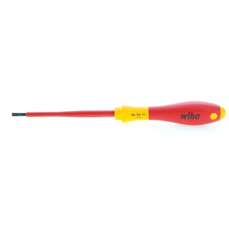 WIHA 92005 Insulated SoftFinish Slotted Screwdriver 3.5