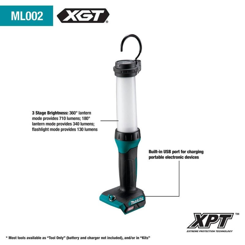 Makita ML002G 40V MAX XGT 710 Lumen LED Worklight