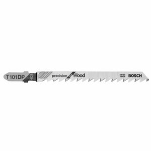 Bosch T101D 5 Pieces 4 In. 6 TPI Clean for Wood T-Shank Jig Saw Blades