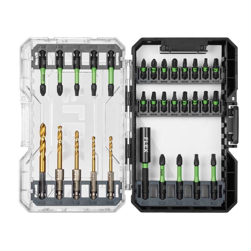 FLEX FAM10001-31 31 PC. Impact Drill and Drive Bit Set