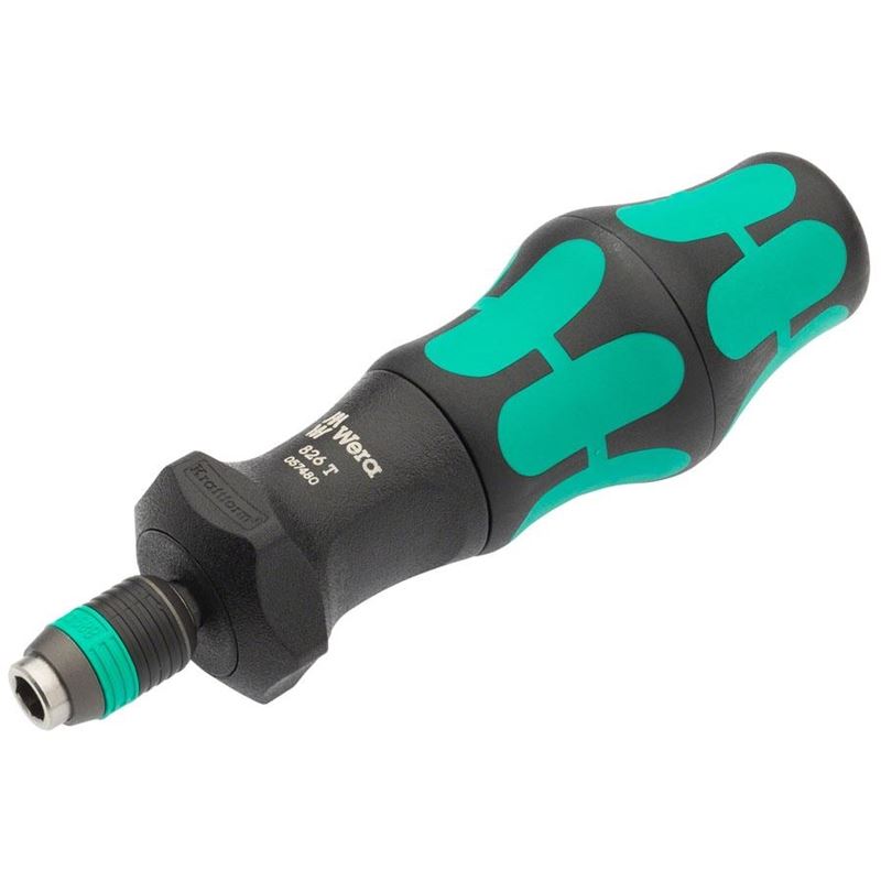 Wera 826 T Kraftform Turbo bit-holding screwdriver handle with Rapidaptor quick-release chuck