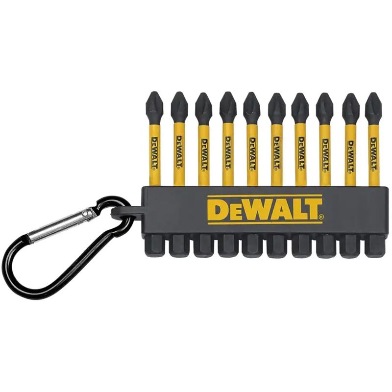 DEWALT DWA2PH2IRCARC #2 Phillips Drive x 2-1/2in Impact Ready Bits 10-Piece