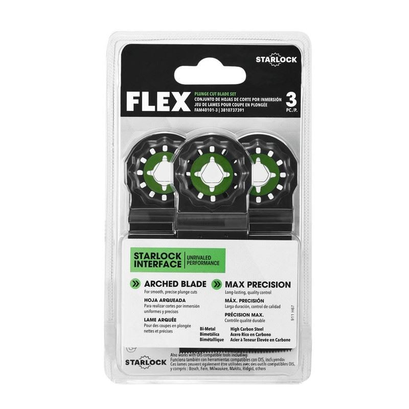 FLEX FAM40101-3 3 Pc. Plunge Cut Blade Set