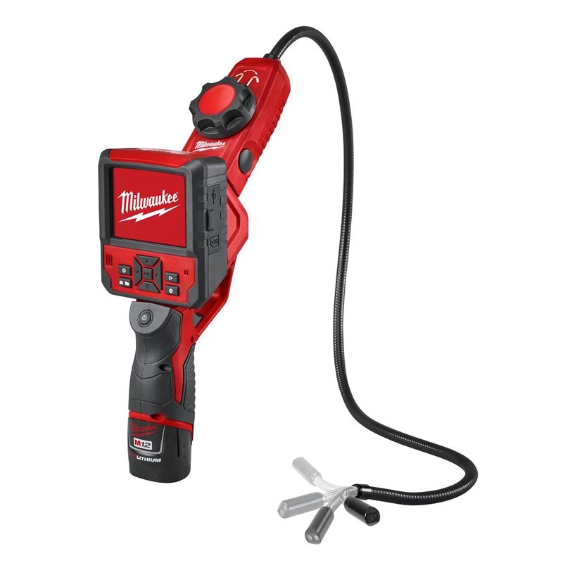 Milwaukee 2317-21 M12 M-SPECTOR FLEX 3' FT Inspection Camera Cable w/ PIVOTVIEW Kit