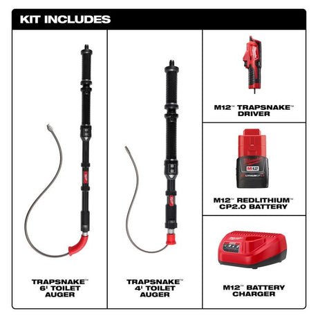 Milwaukee 3577-21 M12 TRAPSNAKE 2-Tool Combo Kit