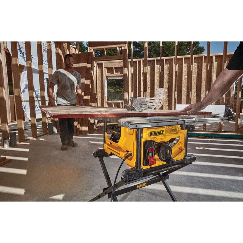 DEWALT DWE7485WS 8-1/4 in. Compact Jobsite Table Saw W/Stand