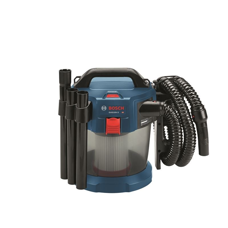 Bosch GAS18V-3N 18V 2.6-Gallon Wet/Dry Vacuum Cleaner with HEPA Filter (Bare Tool)