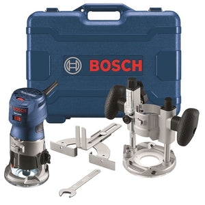 Bosch GKF125CEPK Colt 1.25 HP (Max) Variable-Speed Palm Router Combination Kit