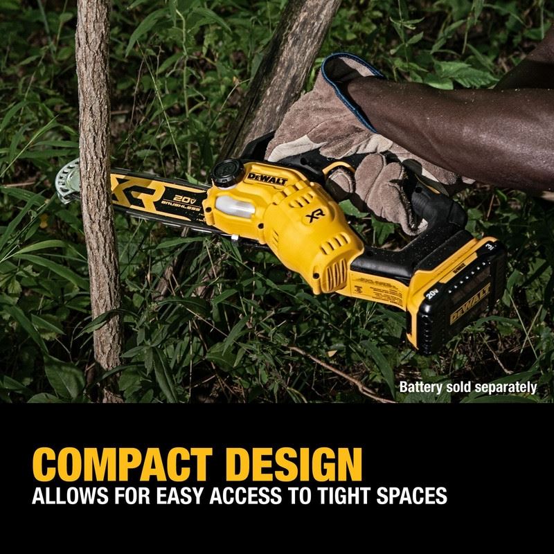 DEWALT DCCS623B 20V MAX 8 in. Brushless Cordless Pruning Chainsaw (Tool Only)