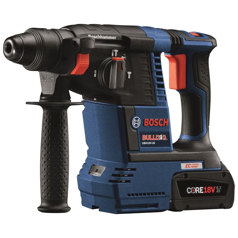 Bosch | GBH18V-26K24 18V EC Brushless 1 In. SDS-plus Rotary Hammer Kit with 18V 6.3 Ah Batteries | BFP