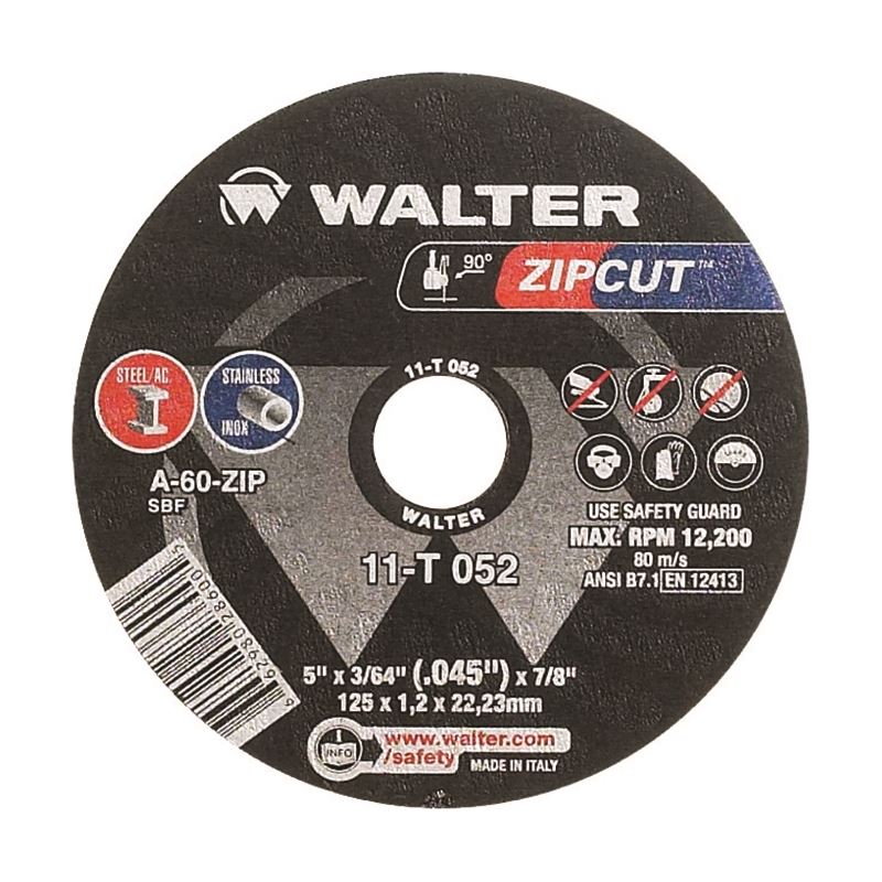 WALTER 11T052 ZIP WHEEL 5in X 3/64 X 7/8in T1