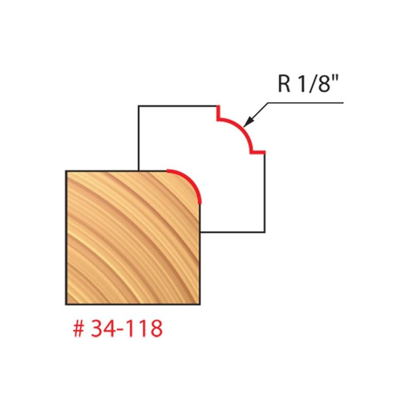 Freud | 34-118 1/8 Radius Rounding Over Bit