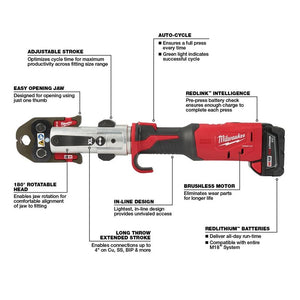 Milwaukee 2773-20L M18 FORCE LOGIC Long Throw Press Tool Kit