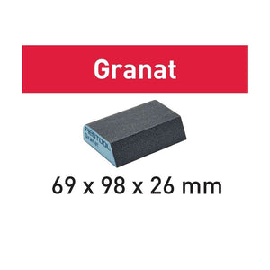 Abrasive sponge 69x98x26 120 CO GR/6 Granat