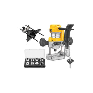 DEWALT | DWP611PK 1-1/4HP Max Torque Variable Speed Compact Router Combo Kit with LED's