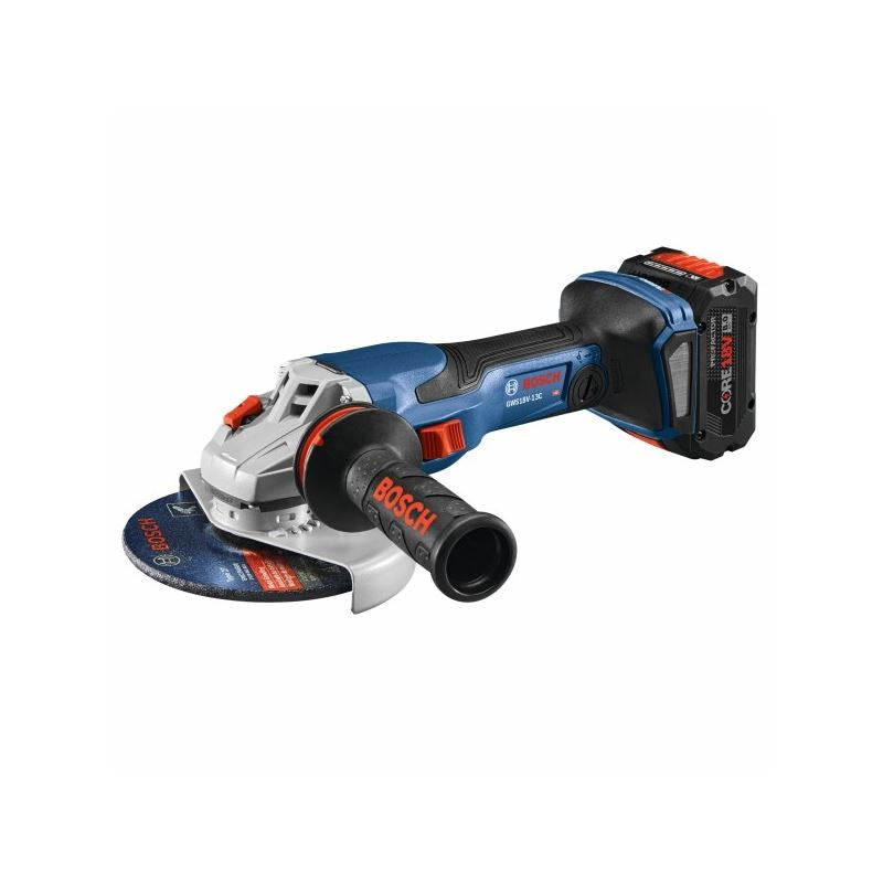 Bosch GWS18V-13CB14 18v 5 â€“ 6 In. Angle Grinder Kit with (1) CORE18V 8.0 Ah PROFACTOR Performance Battery