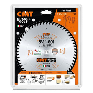 CMT 253.060.08 8-1/2 in Sliding Fine Finsh Saw Blade - 60T