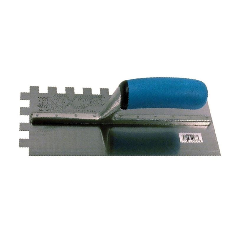 ProXTile 11 in. x 4 1/2 in. Square Notched Trowel with Soft Grip (1/2 in. x 1/2 in. Sq Notch)