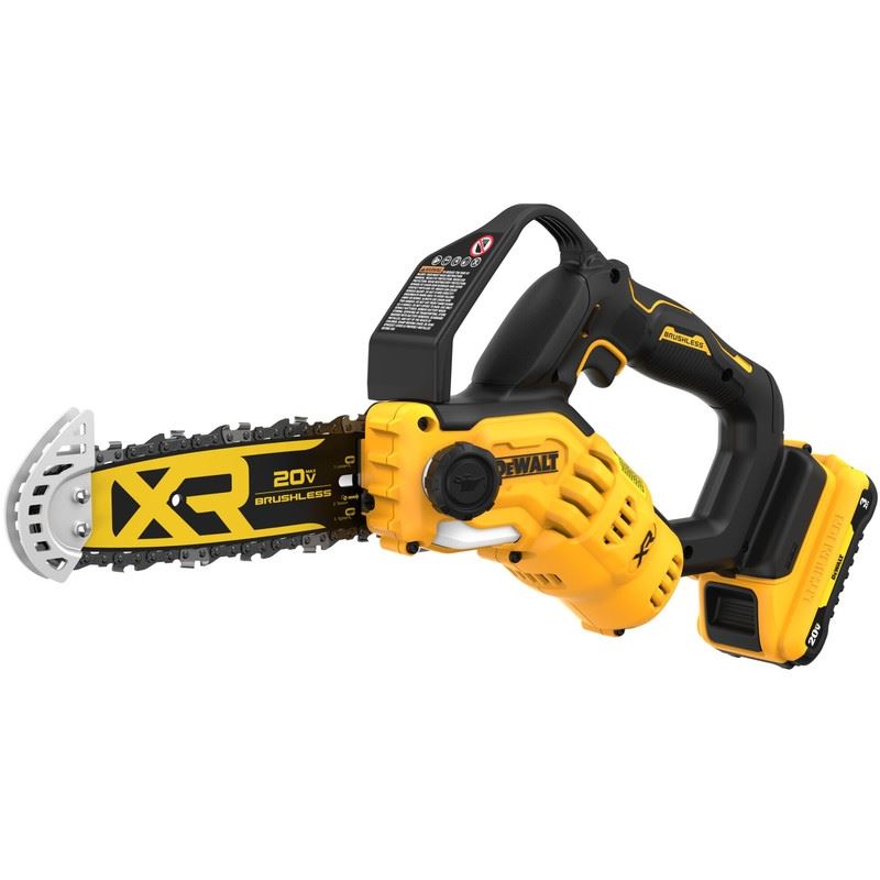 DEWALT DCCS623L1 20V MAX 8 in. Brushless Cordless Pruning Chainsaw Kit with 3 Ah Battery