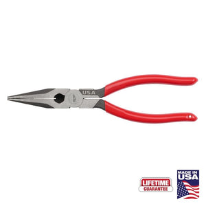 Milwaukee MT505 8in Long Nose Dipped Grip Pliers (USA)